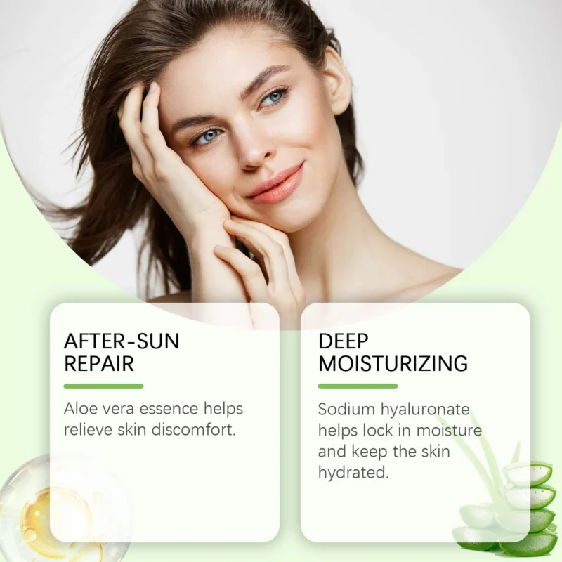 HANCHOBIT Aloe Soothing Gel for After Sun Care & Moisturizing - Image 4