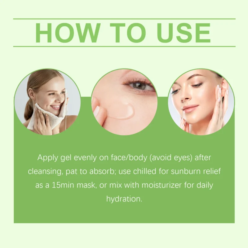 HANCHOBIT Aloe Soothing Gel for After Sun Care & Moisturizing - Image 6