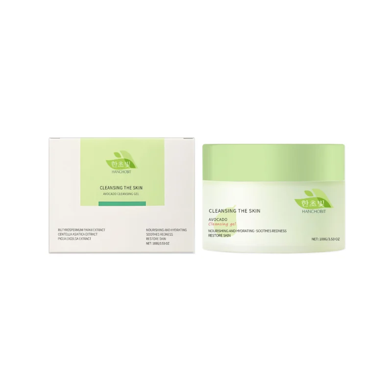 HANCHOBIT Avocado Cleansing Gel - Gentle Face Makeup Remover Cream