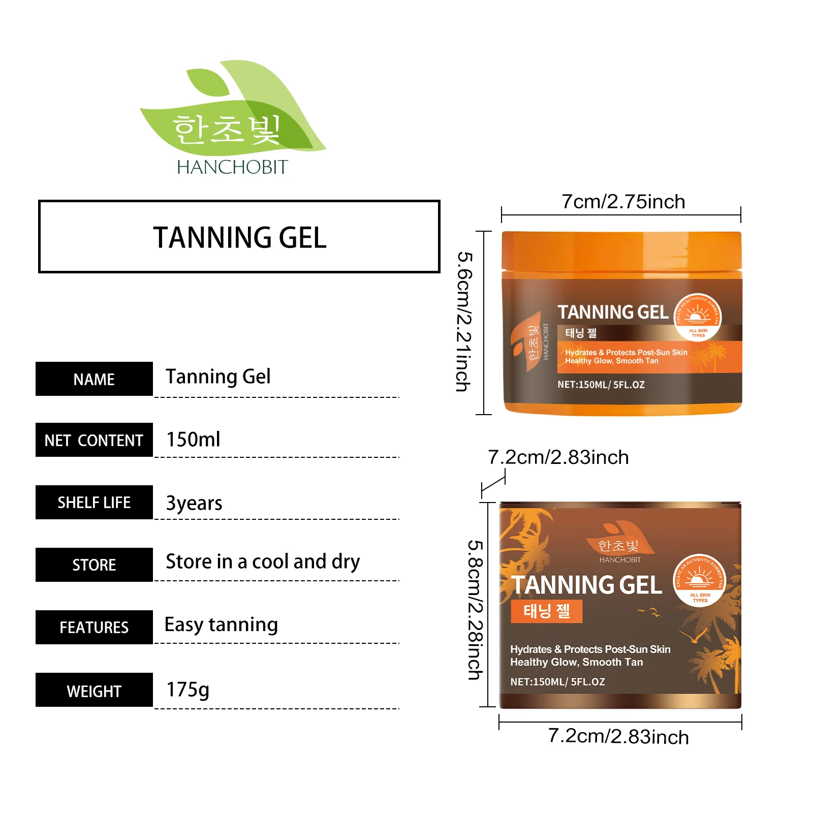 hanchobit black gel herbal protective essence shiny skin HANCHOBIT HX 80 986