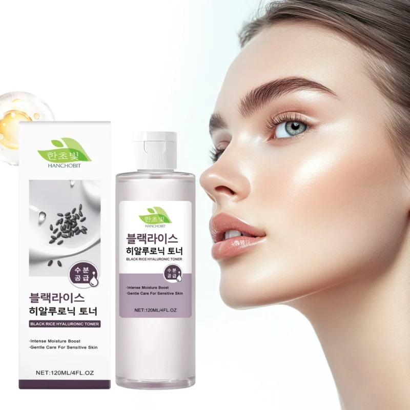 HANCHOBIT Black Rice Hyaluronic Acid Toner - Deep Moisturizing & Mild Care - Image 2