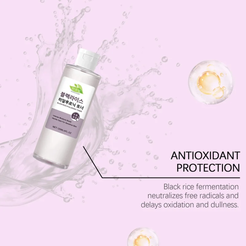 HANCHOBIT Black Rice Hyaluronic Acid Toner - Deep Moisturizing & Mild Care - Image 4