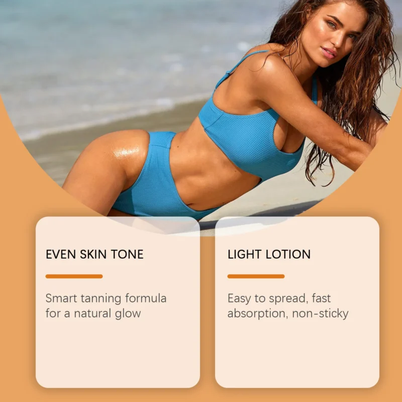 HANCHOBIT Black Tanning Lotion: Moisturizing & Long-Lasting Color - Image 3