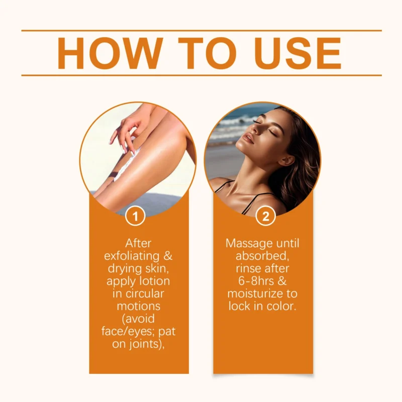 HANCHOBIT Black Tanning Lotion: Moisturizing & Long-Lasting Color - Image 6