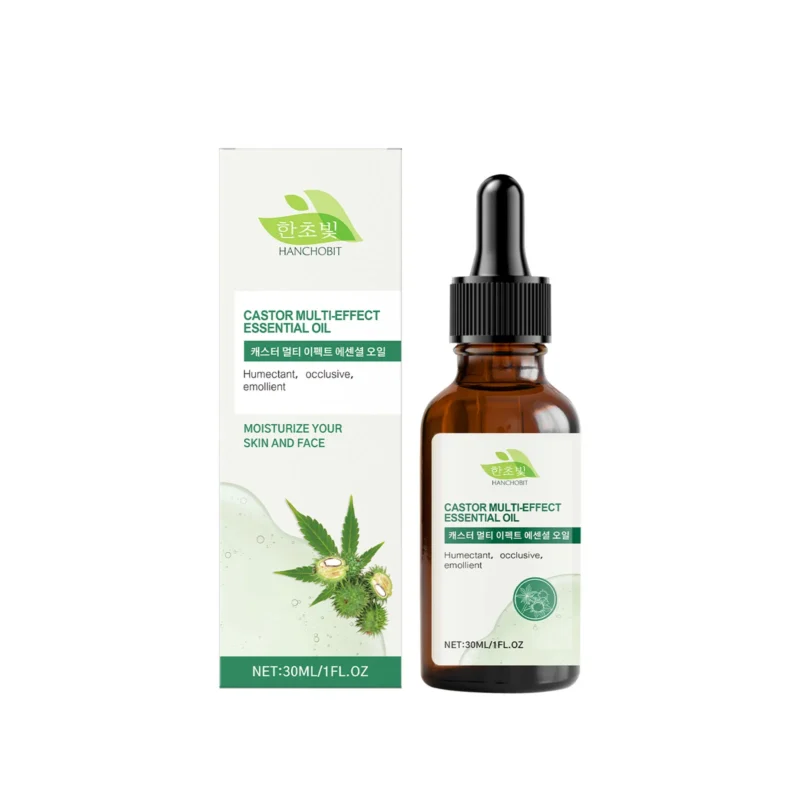 HANCHOBIT Castor Oil for Hair, Skin, Eyelashes & Eyebrows