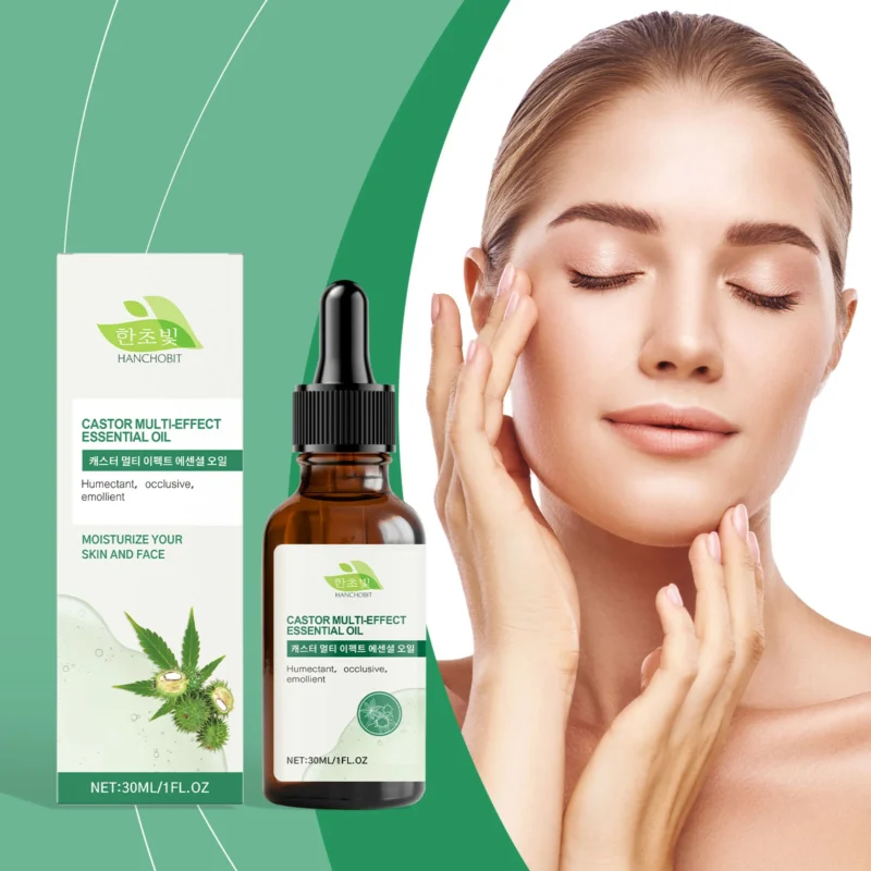 HANCHOBIT Castor Oil for Hair, Skin, Eyelashes & Eyebrows - Image 2