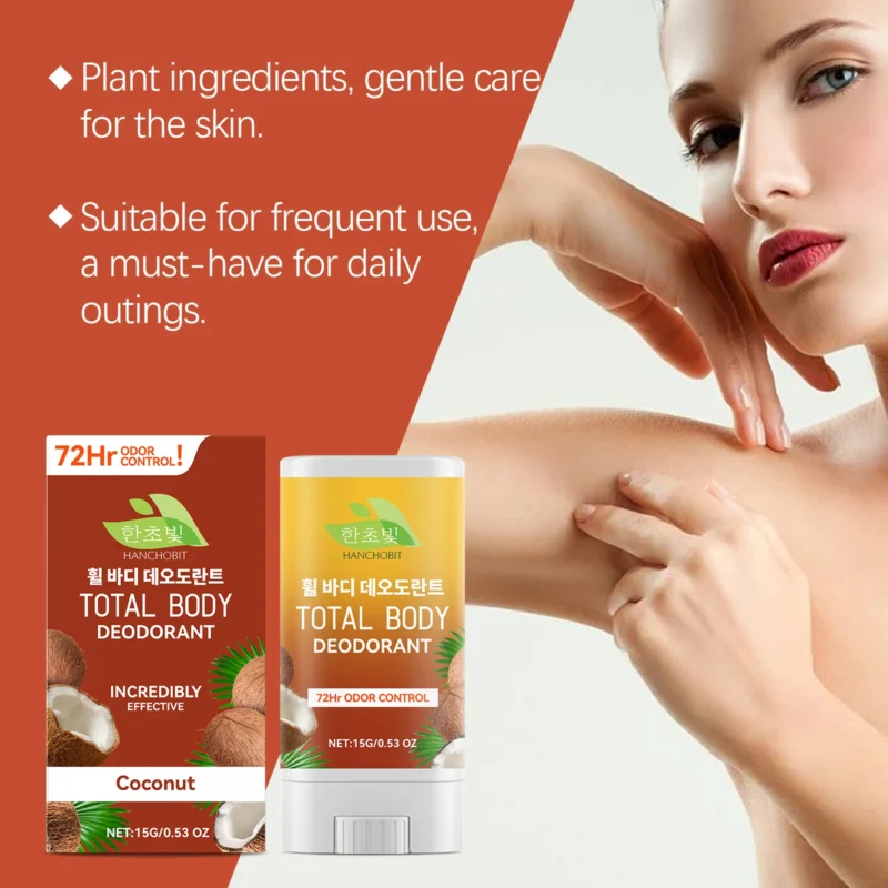 HANCHOBIT Coconut Body Care Bar - Refreshing & Non-Greasy - Image 3