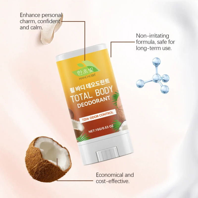HANCHOBIT Coconut Body Care Bar - Refreshing & Non-Greasy - Image 4