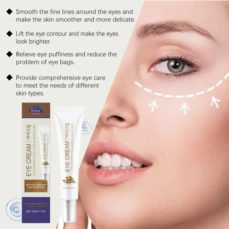 HANCHOBIT Collagen Eye Cream - Moisturizing & Nourishing Eye Treatment - Image 4