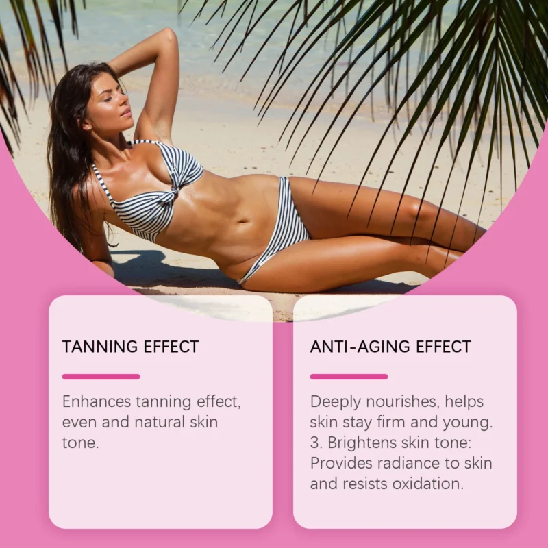HANCHOBIT Dark Body Oil for Moisturizing, Even Skin Tone & Smoothness - Image 3