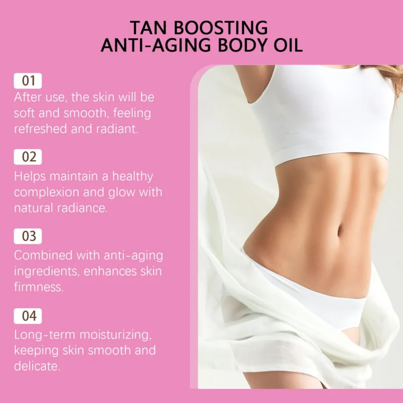 HANCHOBIT Dark Body Oil for Moisturizing, Even Skin Tone & Smoothness - Image 4