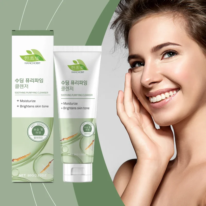HANCHOBIT Exfoliating Gentle Cleanser - Refreshing Moisturizing Face Wash - Image 2