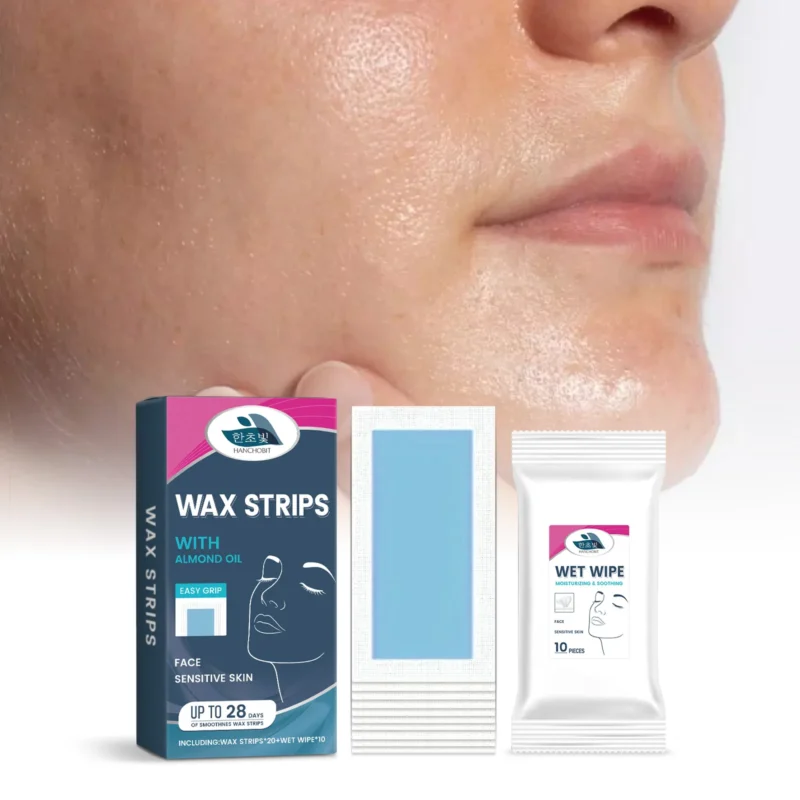 HANCHOBIT Facial Hair Removal Wax Paper - Gentle, Clean, Portable - Image 2