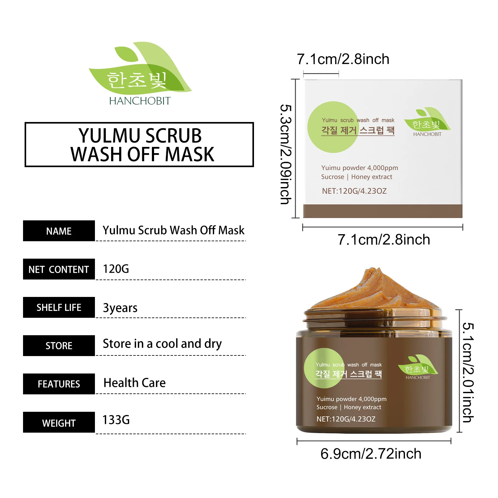 hanchobit gentle face body exfoliating mask HANCHOBIT HX 107 1318