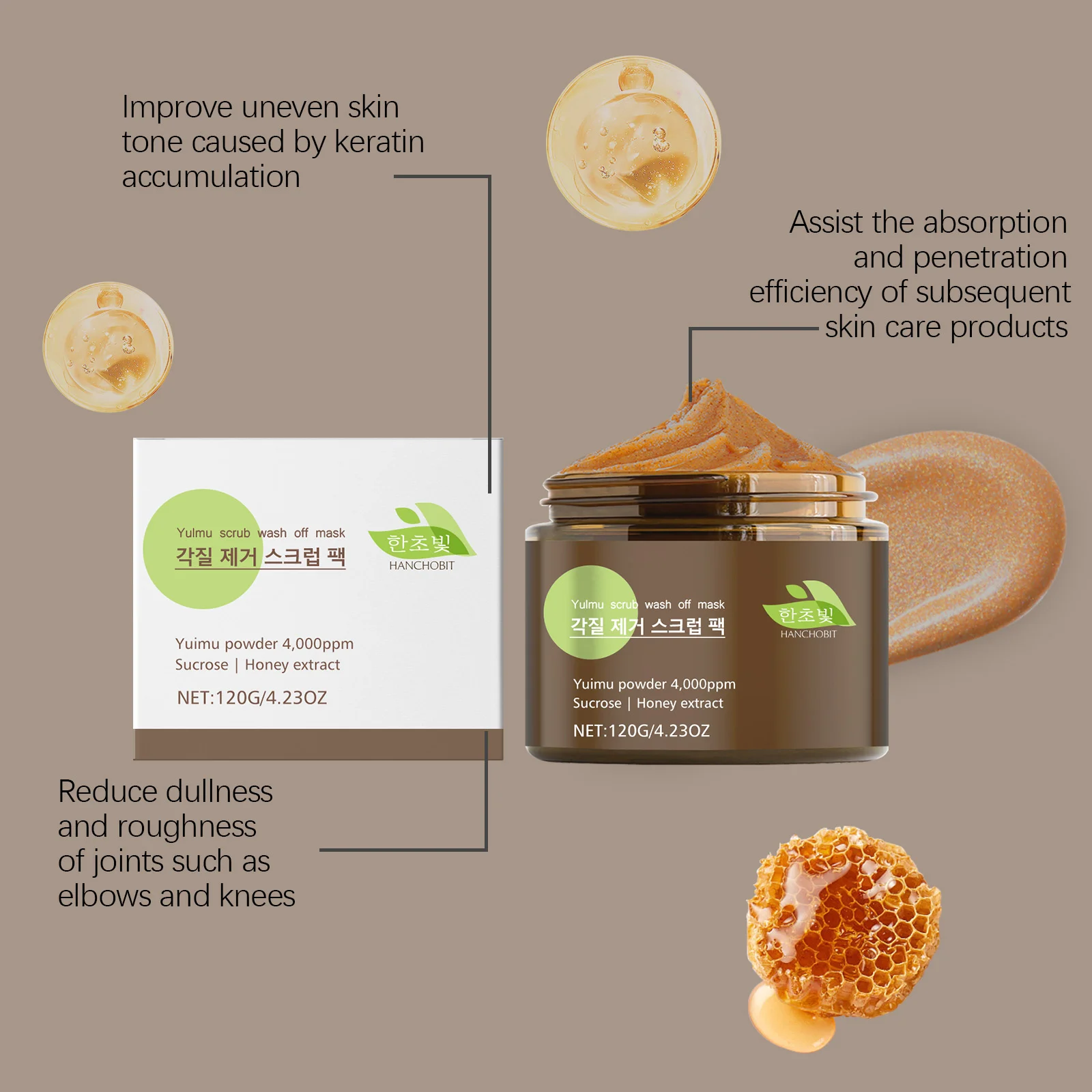 hanchobit gentle face body exfoliating mask HANCHOBIT HX 107 1320