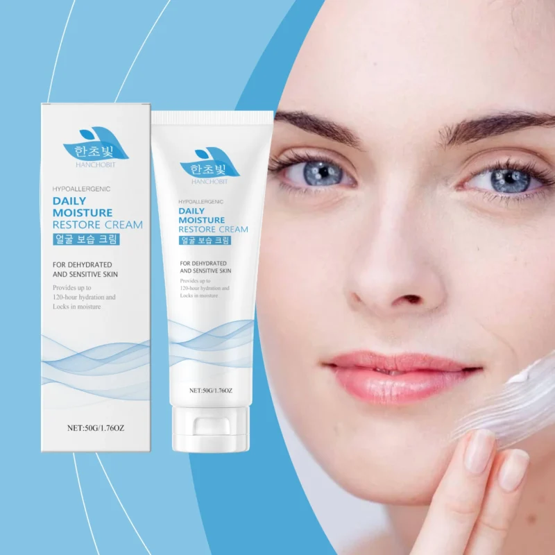 HANCHOBIT Gentle Light Moisturizing Face Cream for Dry Skin - Image 2