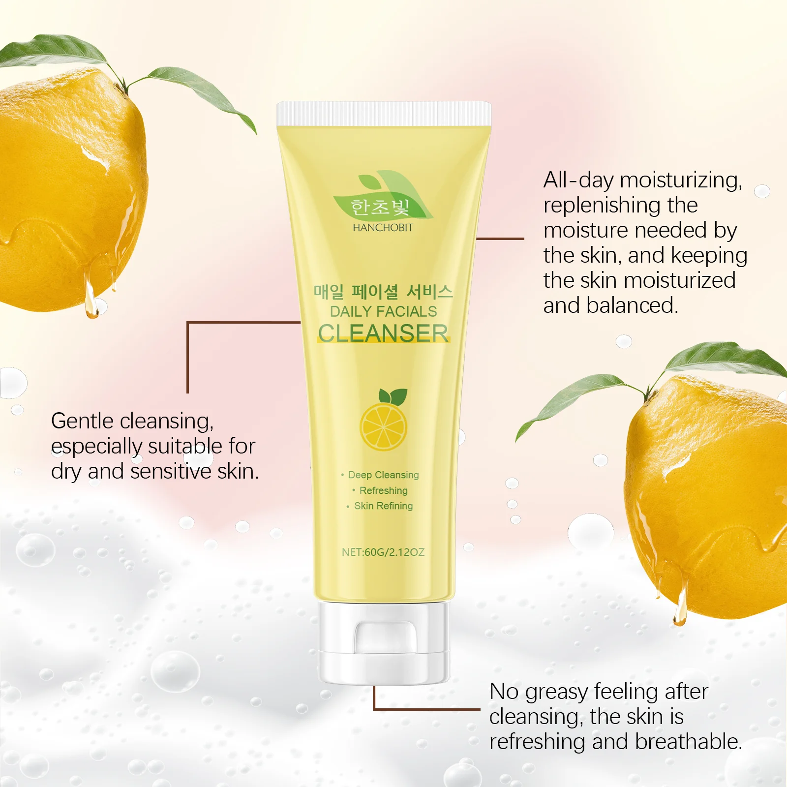 hanchobit gentle moisturizing facial cleanser HANCHOBIT HX 34 399