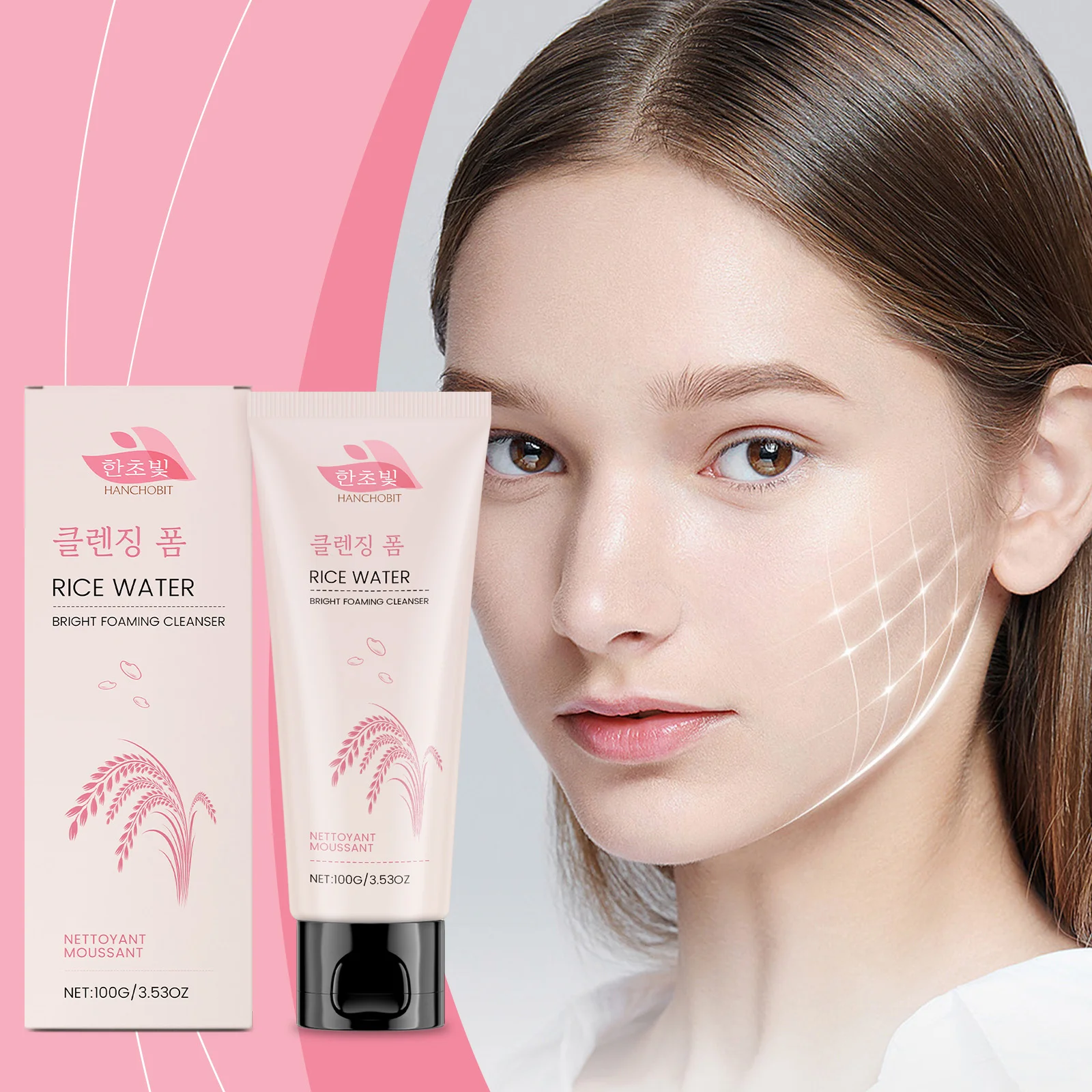 hanchobit gentle rice water brightening foam cleanser HANCHOBIT HX 113 1395