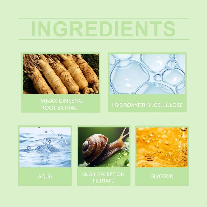 HANCHOBIT Ginseng Snail Mucin Essence - Hydrating, Nourishing Skin Care - Image 5