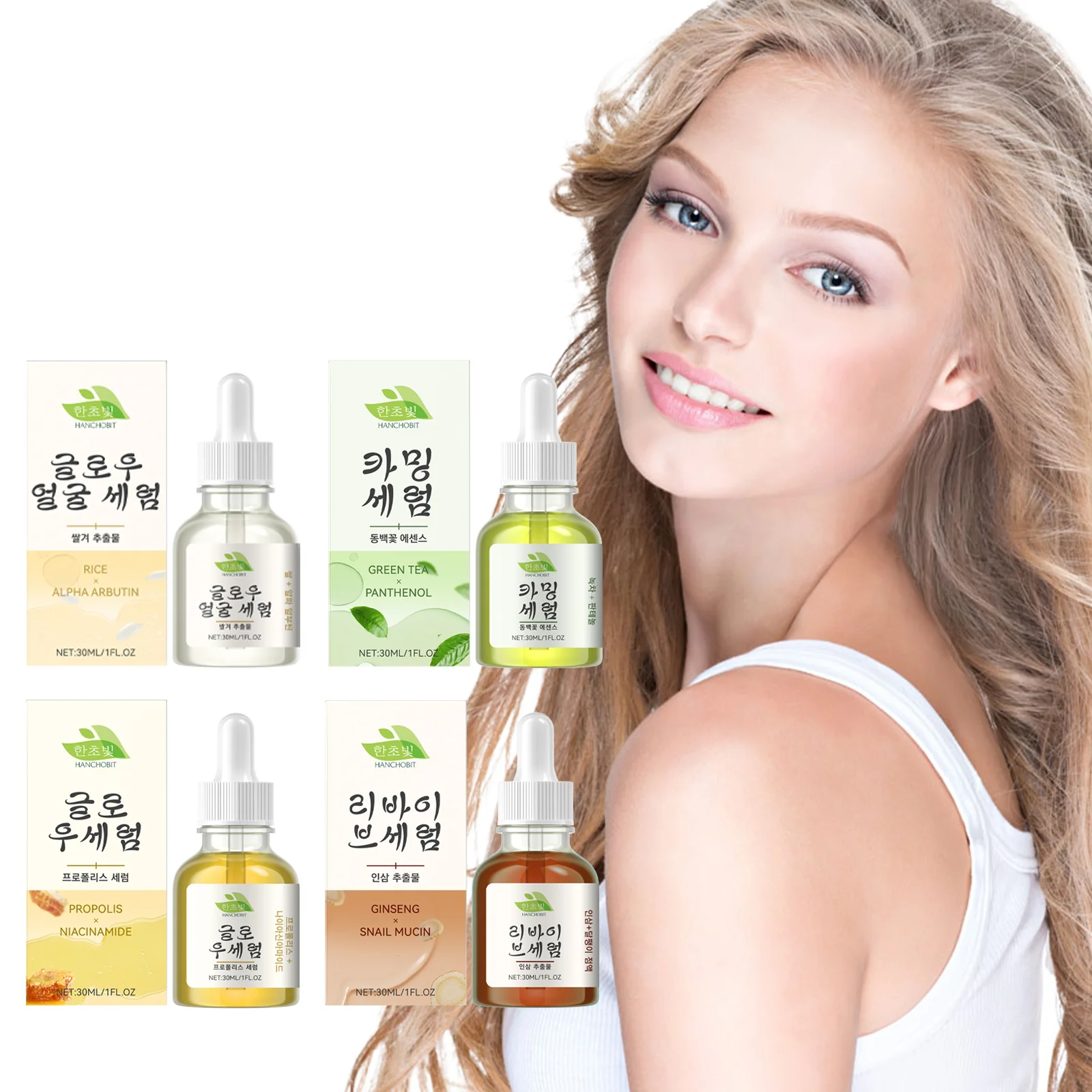 hanchobit ginseng snail mucin essence hydrating nourishing HANCHOBIT HX 17 193