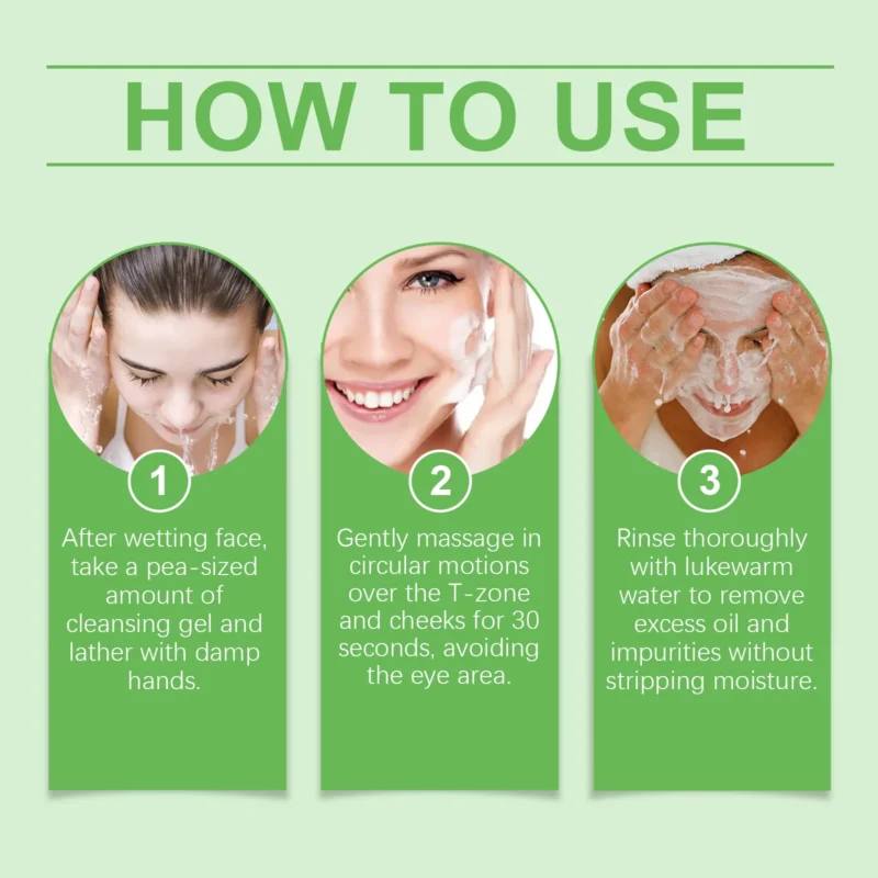 HANCHOBIT Green Wheat & Barley Cleansing Gel for Moisturizing Face - Image 6