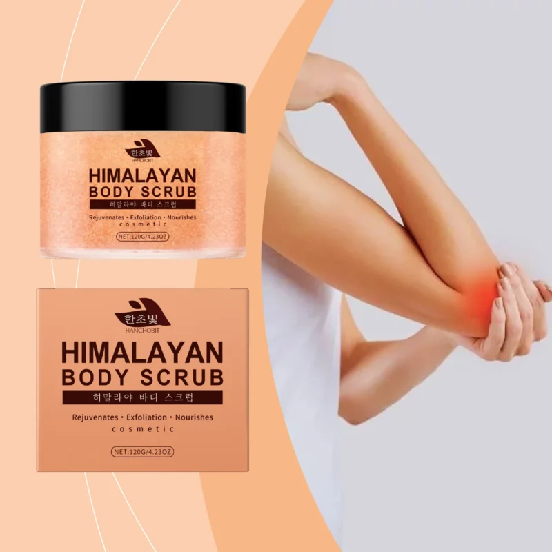 Hanchobit Himalayan Salt Body Scrub - Cleanses Dead Skin, Hydrates & Smooths - Image 2