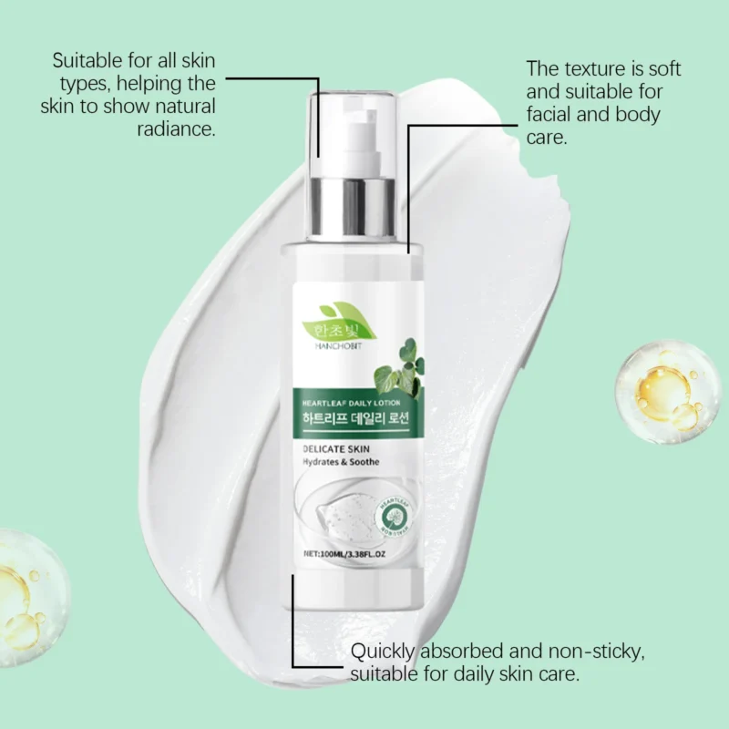 HANCHOBIT Houttuynia Heart Leaf Moisturizing Lotion for Deep Nourishing - Image 4