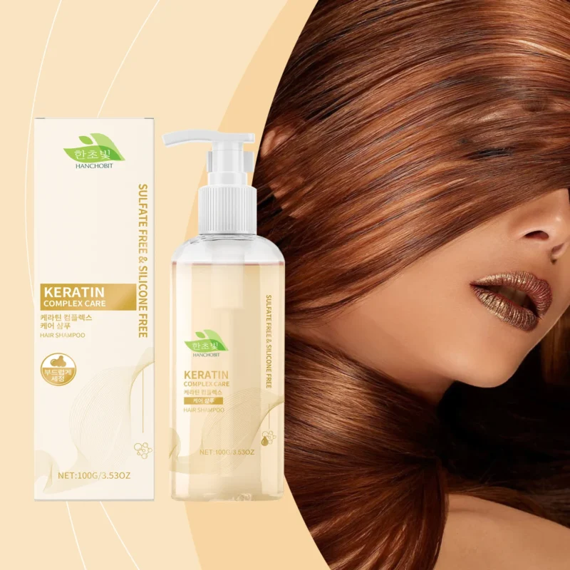HANCHOBIT Keratin Complex Shampoo for Clean, Smooth, Moisturized & Glossy Hair - Image 2