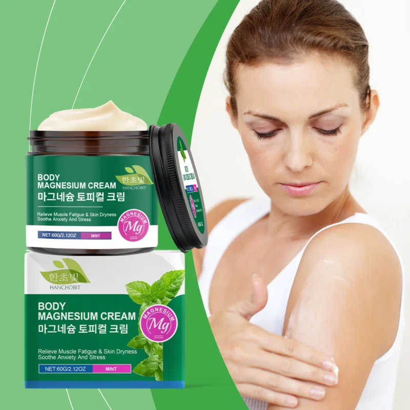 HANCHOBIT Magnesium Cream with Mint - Soothing Moisturizer for Muscle Relaxation - Image 2