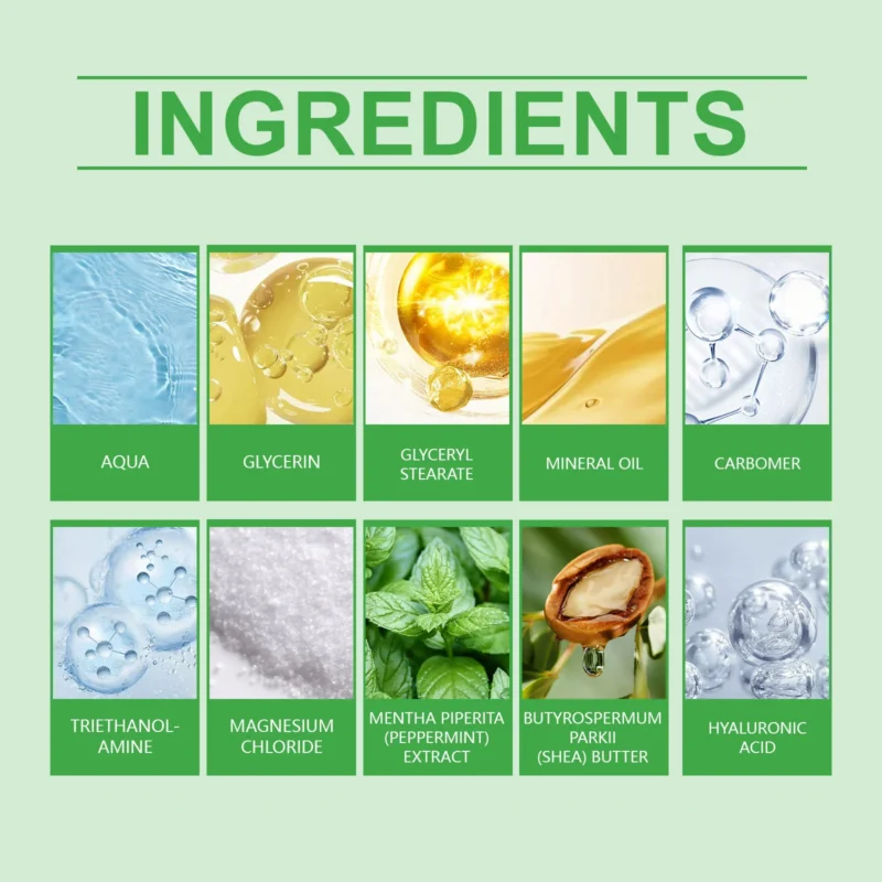 HANCHOBIT Magnesium Cream with Mint - Soothing Moisturizer for Muscle Relaxation - Image 5