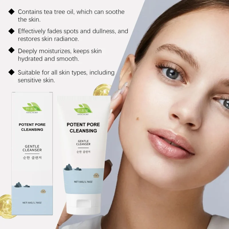 HANCHOBIT Moisturizing Facial Cleanser - Gentle Pore Cleansing & Hydration - Image 3
