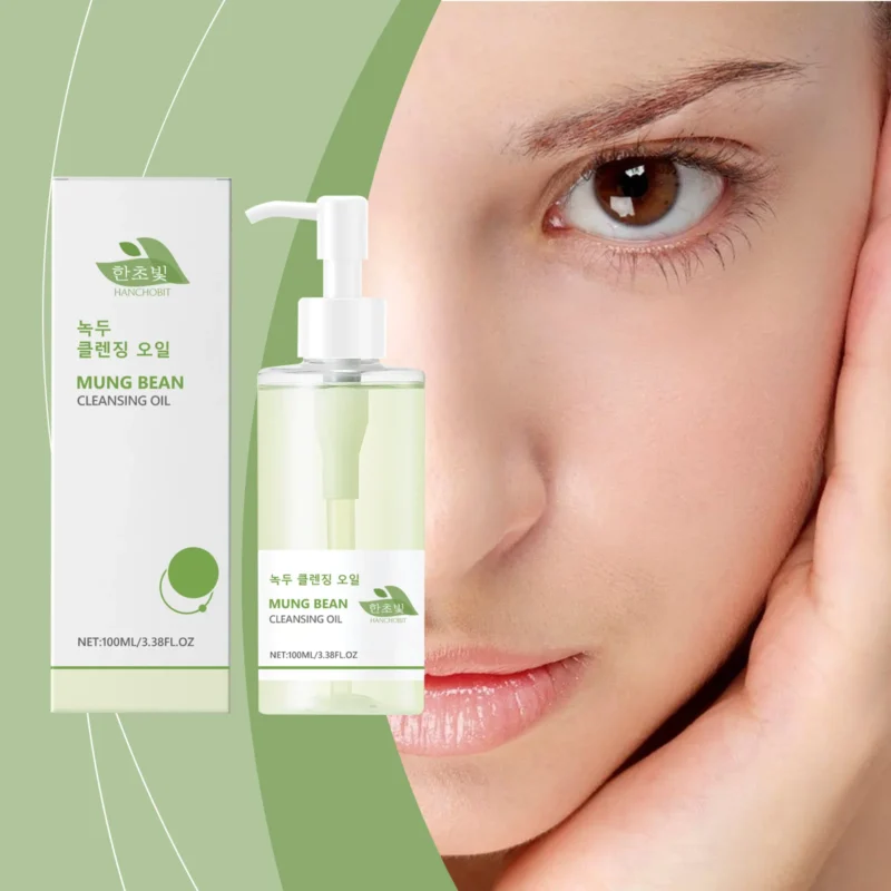HANCHOBIT Mung Bean Makeup Remover Oil for Face, Eyes & Lips - Image 2
