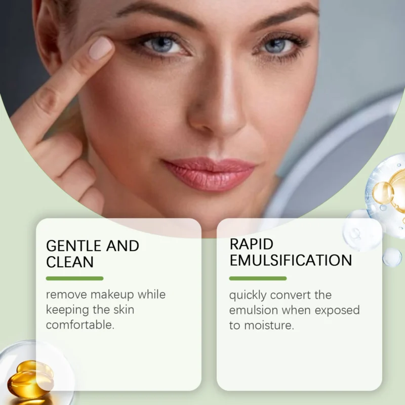 HANCHOBIT Mung Bean Makeup Remover Oil for Face, Eyes & Lips - Image 3