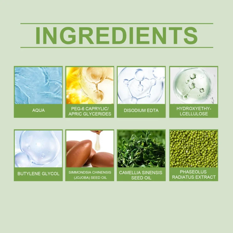 HANCHOBIT Mung Bean Makeup Remover Oil for Face, Eyes & Lips - Image 5
