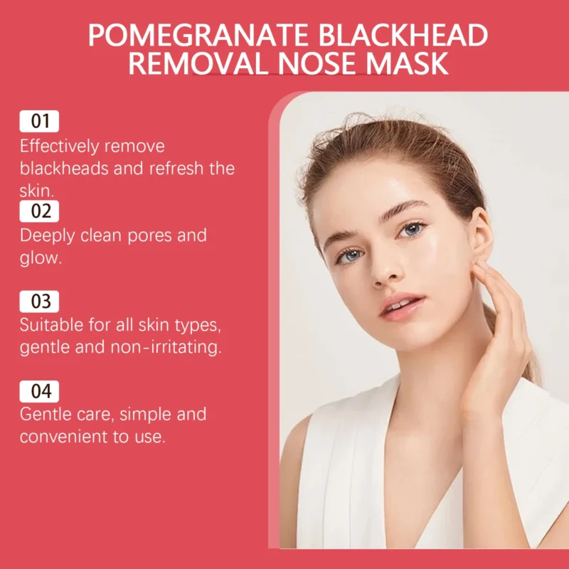 HANCHOBIT Pomegranate Blackhead Nose Mask - Image 4