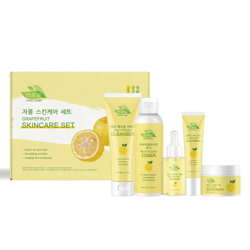 HANCHOBIT Pomelo Skin Care Gift Set: Hydrating Cream & Daily Facial Care