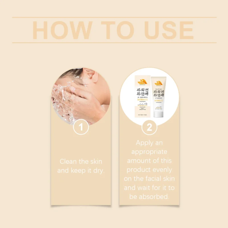 HANCHOBIT Rice Moisturizing Sunscreen Cream: Lightweight Gentle Protection - Image 6