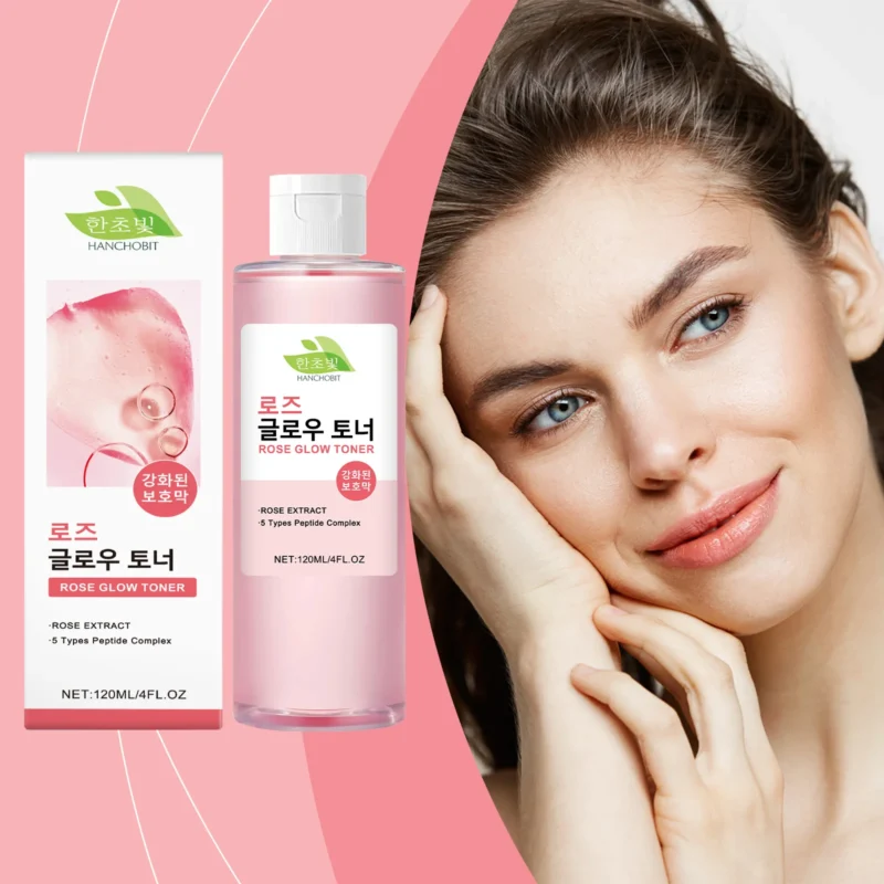 HANCHOBIT Rose Brightening Toner - Hydrating Facial Care - Image 2
