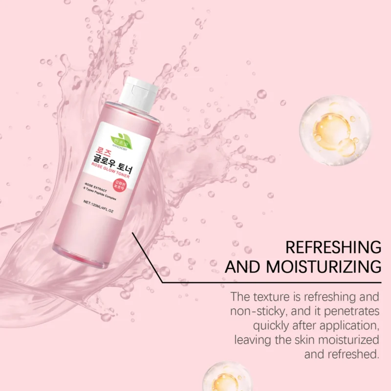 HANCHOBIT Rose Brightening Toner - Hydrating Facial Care - Image 4