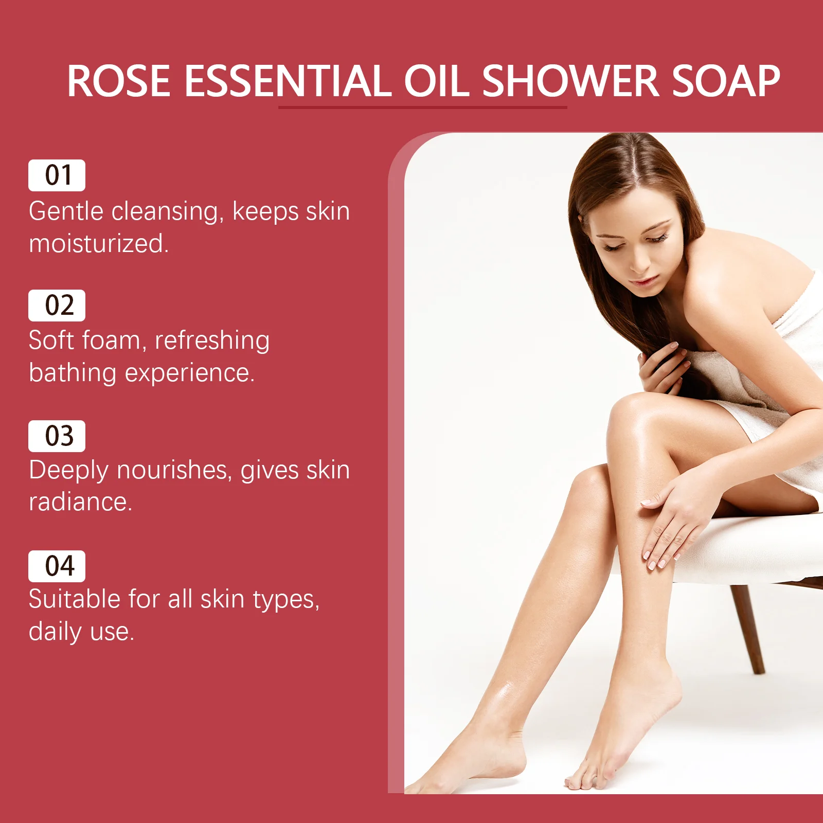 hanchobit rose essential oil bath soap moisturizing HANCHOBIT HX 90 1127