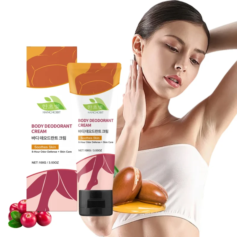 HANCHOBIT Shea Butter Ginger Antiperspirant Body Cream - Image 2