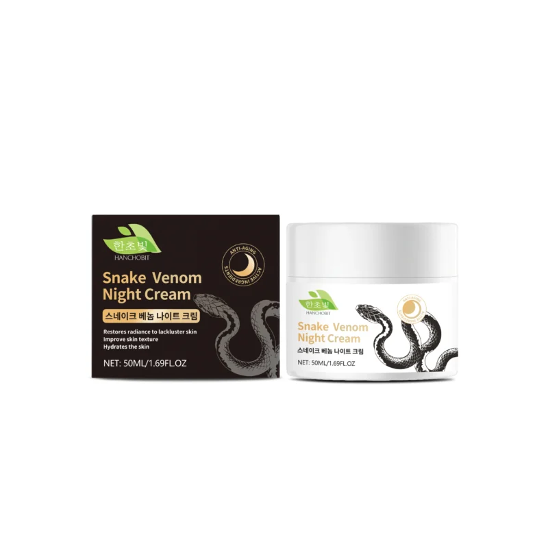 HANCHOBIT Snake Venom Night Cream - Deeply Nourishing Facial Treatment