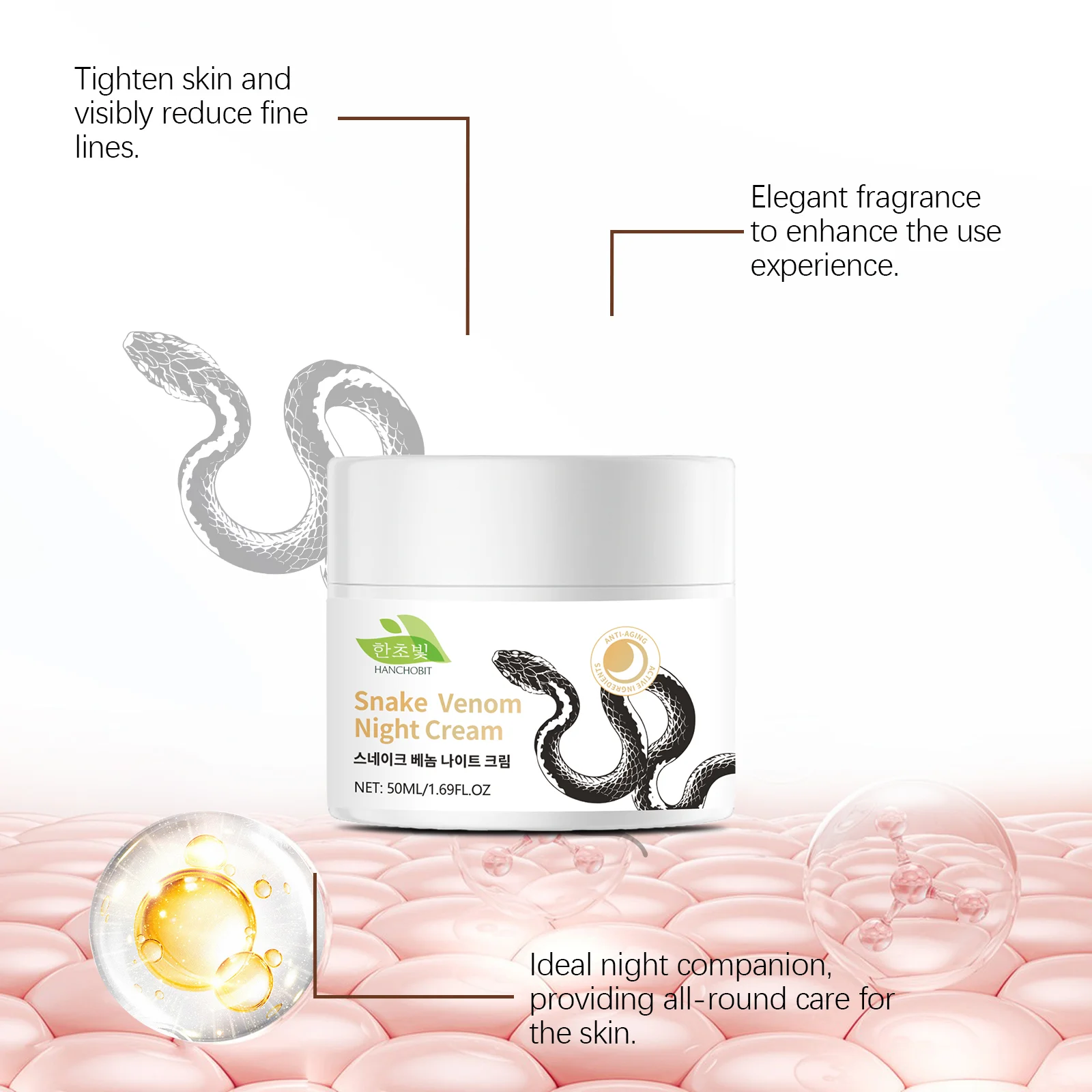 hanchobit snake venom night cream deeply nourishing HANCHOBIT HX 79 975