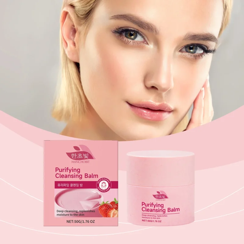 HANCHOBIT Strawberry Cleansing Cream - Mild Deep Cleanser - Image 2