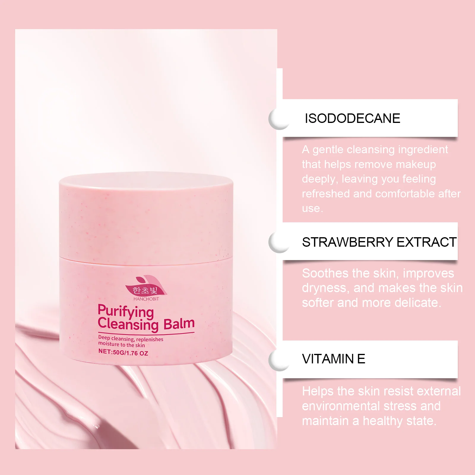 hanchobit strawberry cleansing cream mild deep cleanser HANCHOBIT HX 85 1056