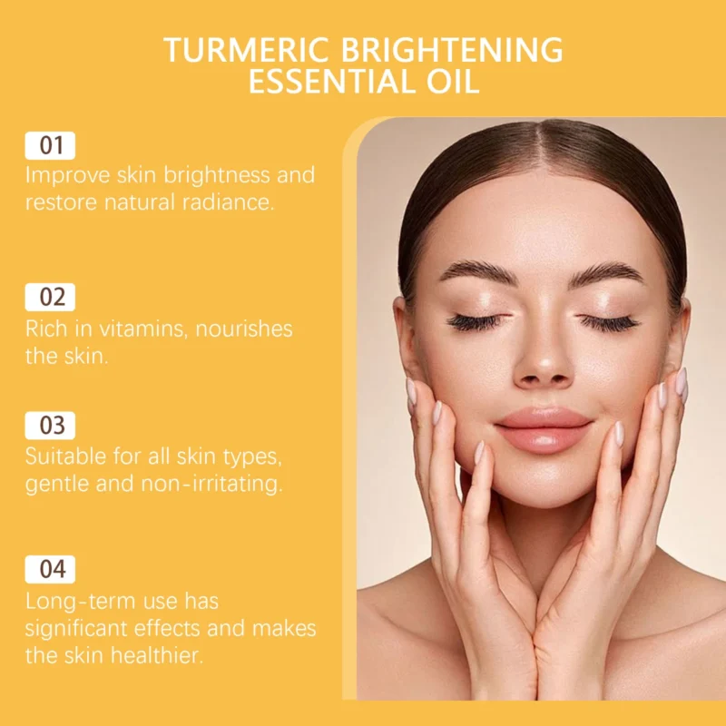 HANCHOBIT Turmeric Brightening Oil for Skin Tone & Soothing Facial Care - Image 3