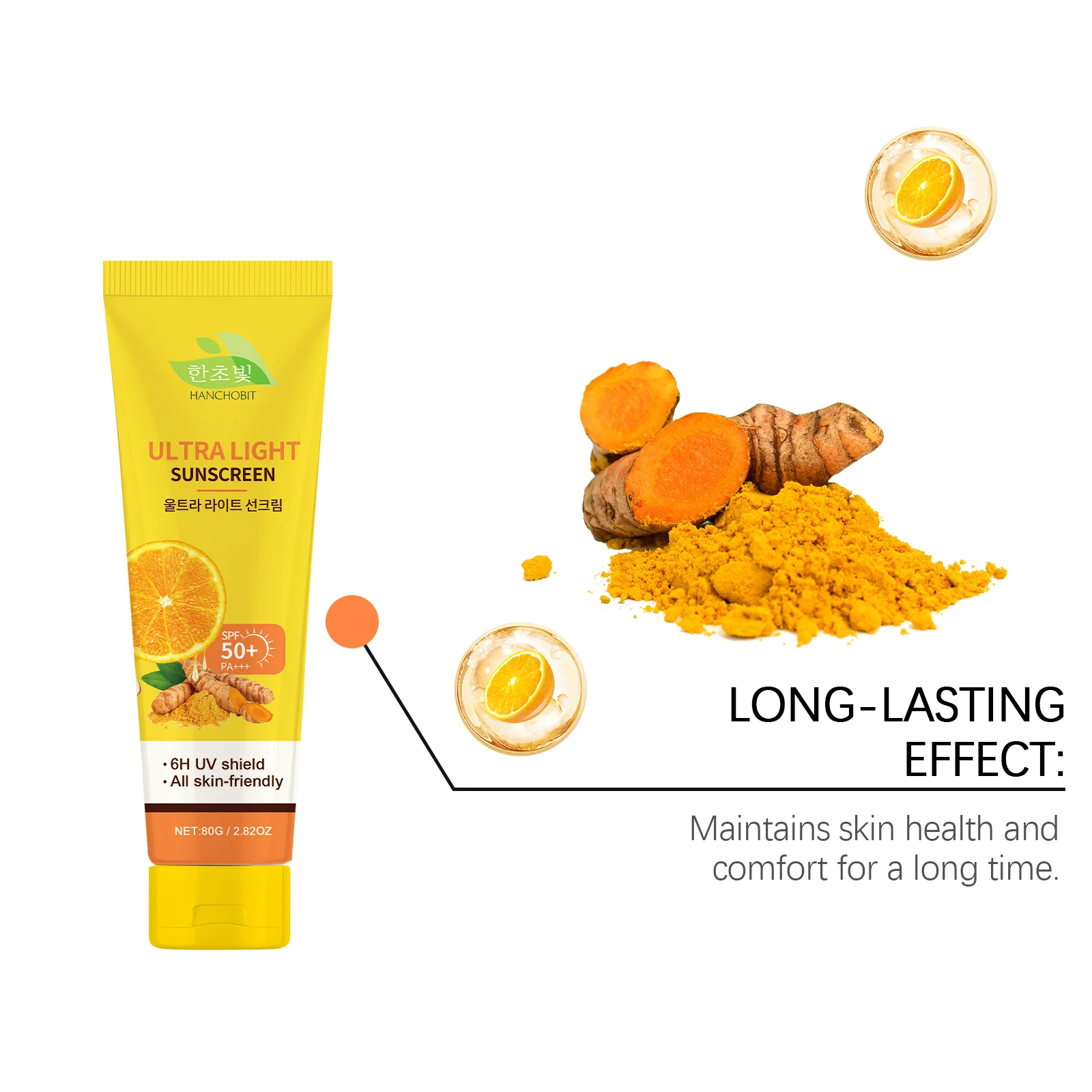 hanchobit ultra light sunscreen cream non sticky HANCHOBIT HX 81 1002