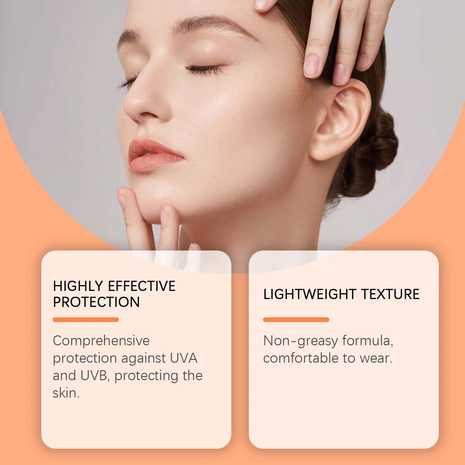 hanchobit ultra light sunscreen cream non sticky HANCHOBIT HX 81 1003