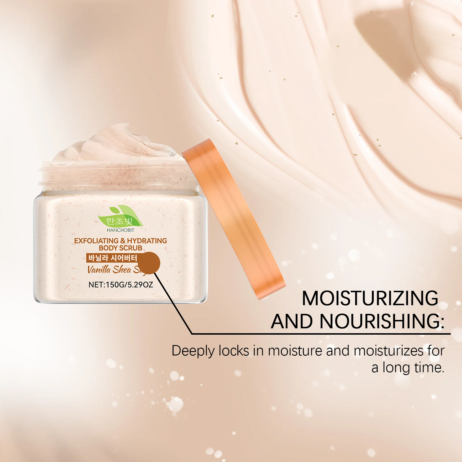 hanchobit vanilla shea butter body scrub daily nourishment HANCHOBIT HX 75 920