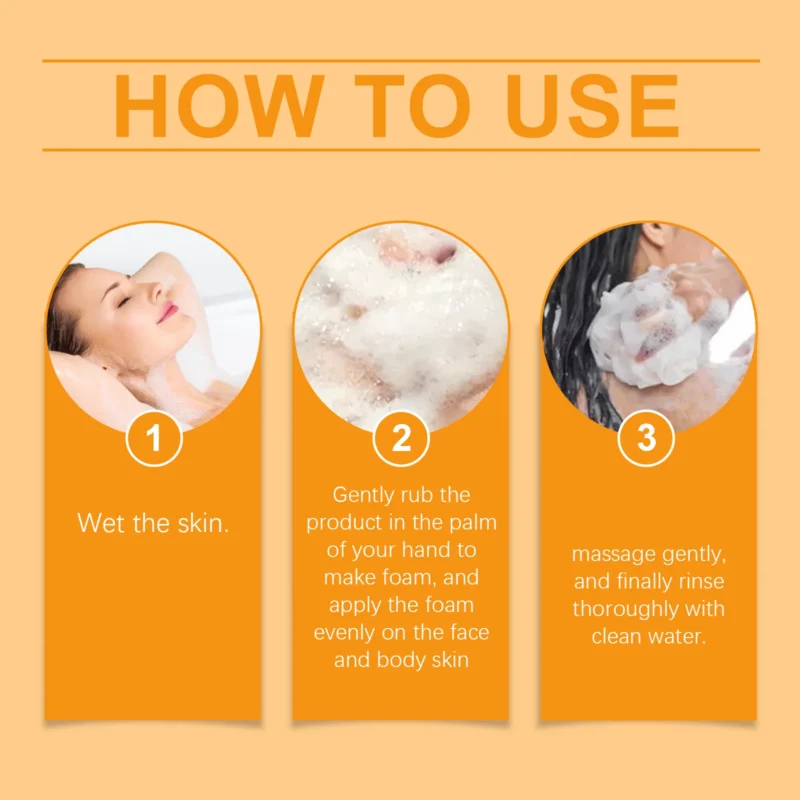 HANCHOBIT Vitamin C Kojic Acid Cleansing Soap - Cleanses & Moisturizes Skin - Image 6